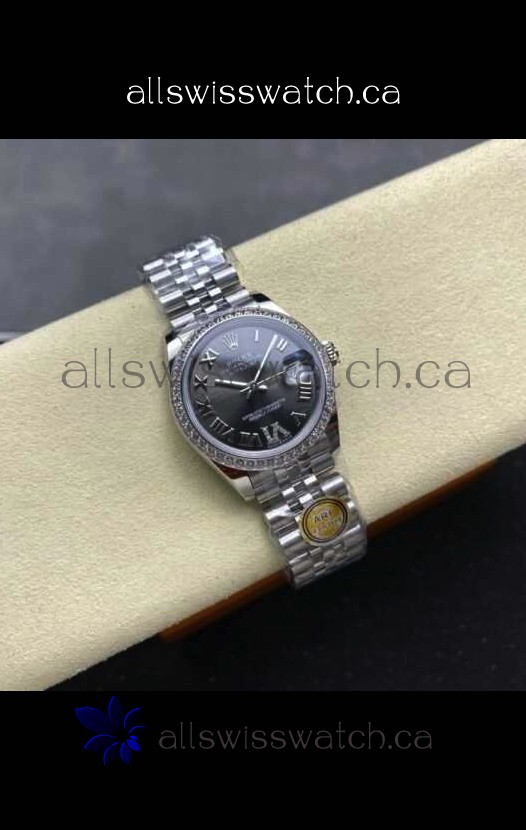Rolex Super Clone Datejust 31MM Grey Dial Jubilee Super Clone Watch
