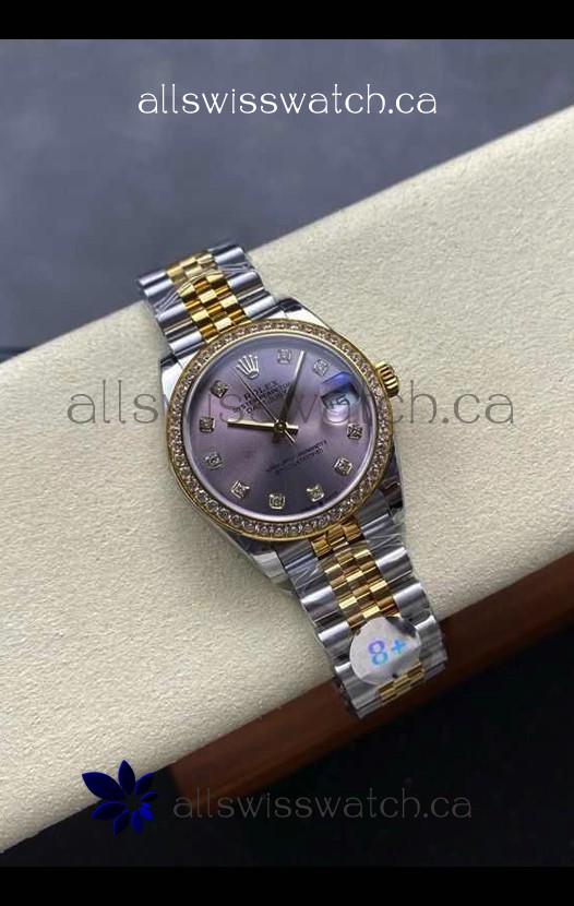 Rolex Super Clone Datejust 31MM Pink Dial Yellow Gold Super Clone Watch 
