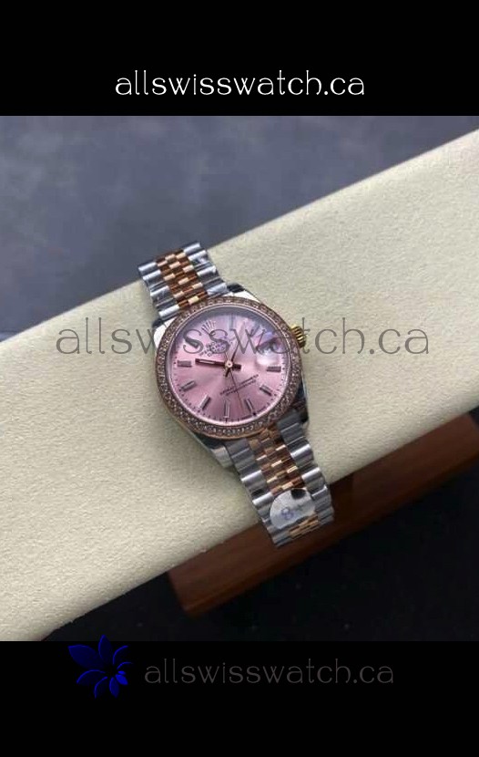 Rolex Super Clone Datejust 31MM Champange Dial Rose Gold Super Clone Watch 