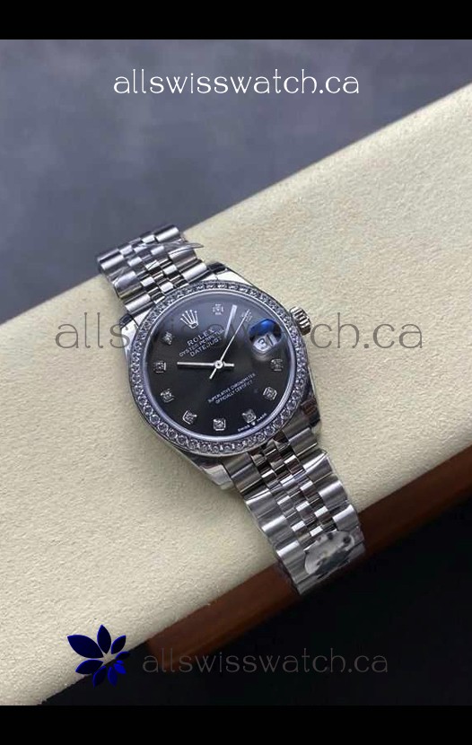 Rolex Super Clone Datejust 31MM Grey Dial Steel Case Super Clone Watch 
