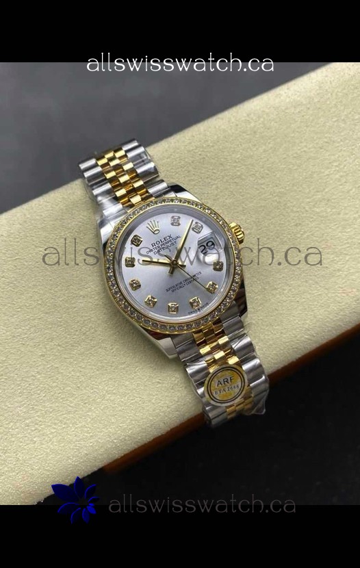 Rolex Super Clone Datejust 31MM Steel Dial Yellow Gold Super Clone Watch 