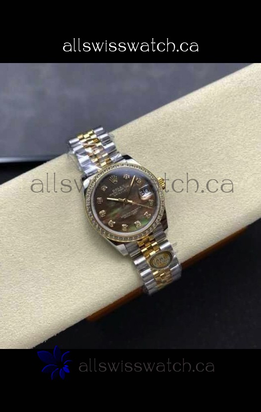 Rolex Super Clone Datejust 31MM Pearl Dial Yellow Gold Super Clone Watch 
