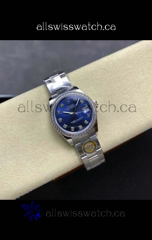 Rolex Super Clone Datejust 31MM Blue Dial Steel Case Super Clone Watch 