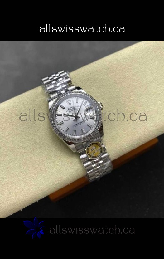 Rolex Super Clone Datejust 31MM Steel Dial Jubilee Super Clone Watch 