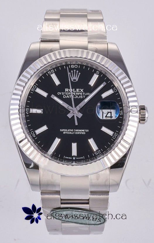 Datejust Super Clone 126334 Black Dial 41MM FREE SPRUNG MVMNT 3235 Watch 