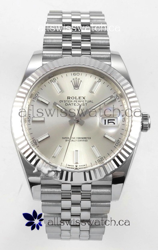 Datejust Super Clone 126334 Steel Dial 41MM FREE SPRUNG MVMNT 3235 Watch 