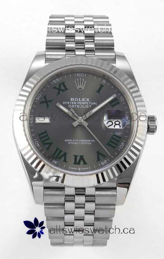 Datejust Super Clone 126334 Wimbledon 41MM FREE SPRUNG MVMNT 3235 Watch 