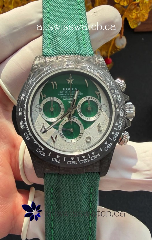 Rolex Daytona DiW Ramadan Carbon Fiber Super Clone Watch 
