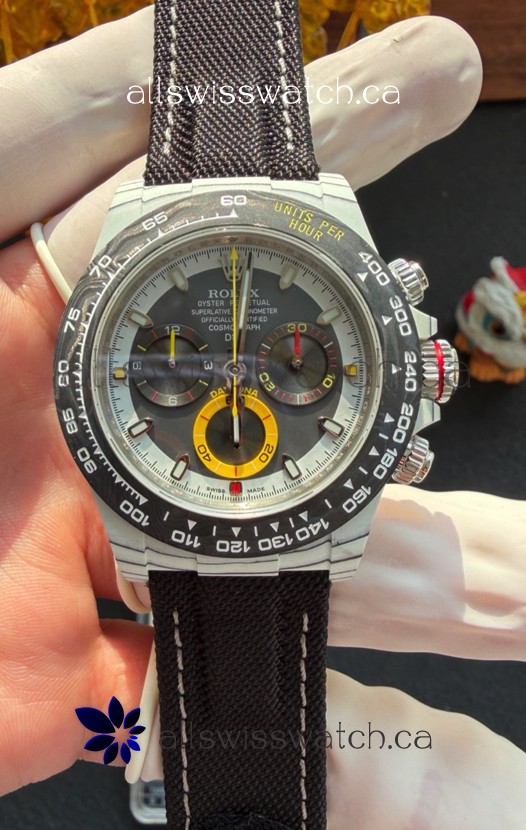 Rolex Daytona DiW Quantum Racer Grey CarboQuartz Super Clone Watch 