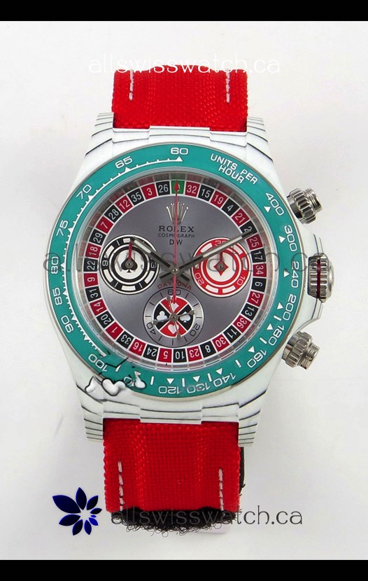Rolex Daytona DiW Lucky Player CarboQuartz Super Clone Watch 