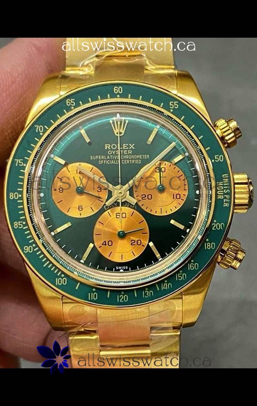 Rolex Daytona 116508 Artisans de Geneve "Honey Green Challenge" Swiss Replica Watch 