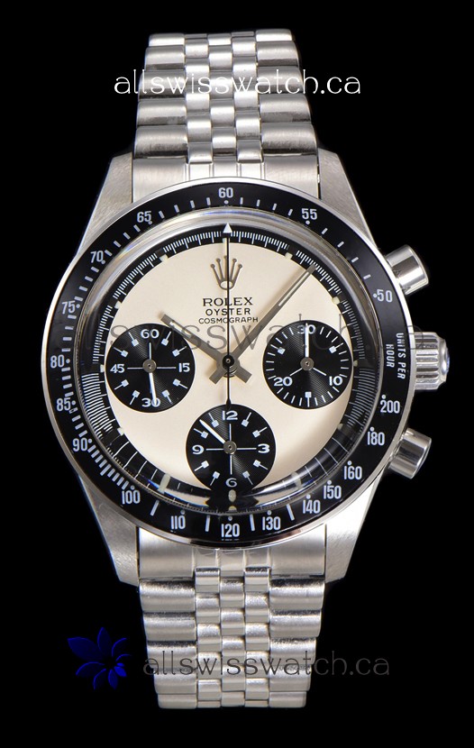 Rolex Daytona Paul Newman 37MM Cream Dial Manual Wind Super Clone Watch 
