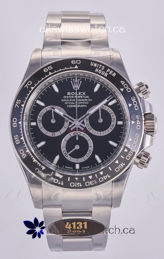 Rolex Daytona 126500 Black Dial Stick Markers FREE SPRUNG MVMT Super Clone Watch 