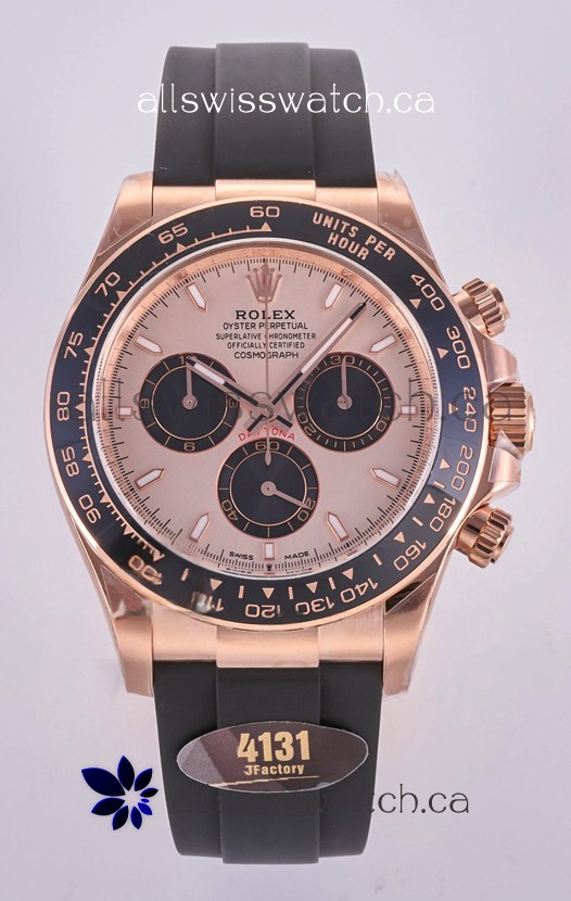 Rolex Daytona 126515 Rose Gold Dial Stick Markers FREE SPRUNG MVMT Super Clone Watch 