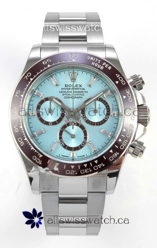 Rolex Daytona 126506 Ice Blue Crystal Markers FREE SPRUNG MVMT Super Clone Watch 