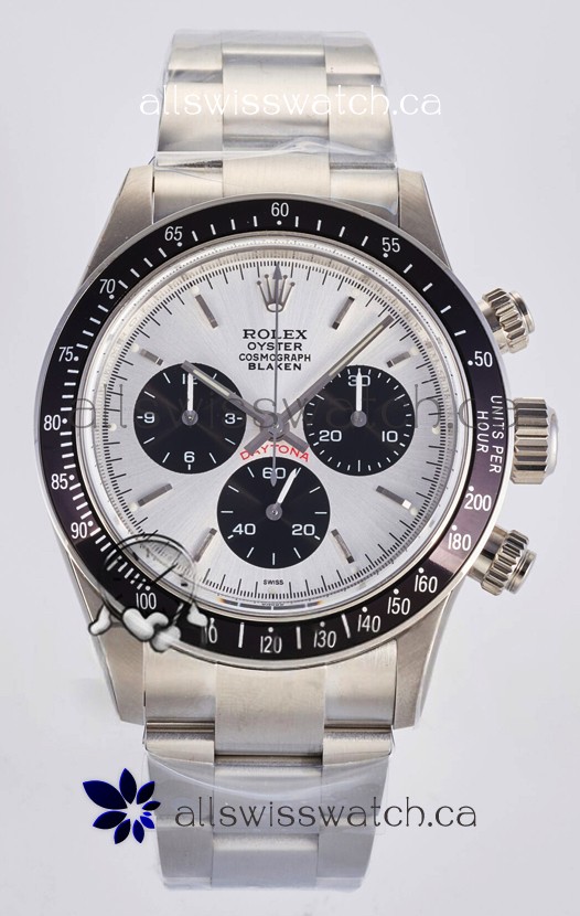 Rolex Daytona Paul Newman Steel Dial Custom Modded 4130 Mvnt Swiss Replica