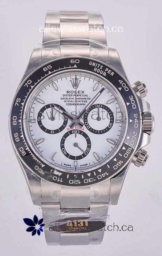 Rolex Daytona 126500 White Dial Stick Markers FREE SPRUNG MVMT Super Clone Watch 
