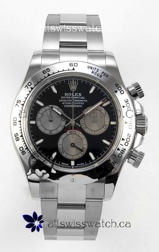 Rolex Daytona 126509 Black Dial Stick Markers FREE SPRUNG MVMT Super Clone Watch 
