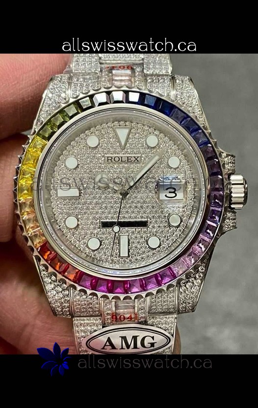 Rolex Submariner 116610 Iced Out Edition 8 Swiss Replica Watch 