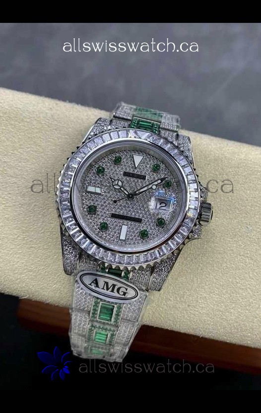 Rolex Submariner 116610 Iced Out Edition 12 Swiss Replica Watch 