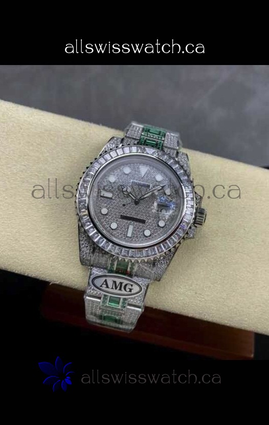 Rolex Submariner 116610 Iced Out Edition 14 Swiss Replica Watch 