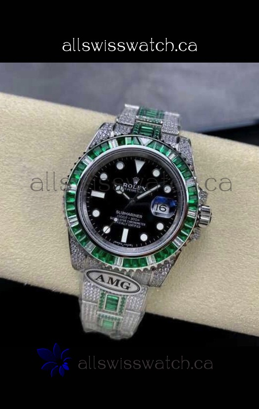 Rolex Submariner 116610 Iced Out Edition 16 Swiss Replica Watch 