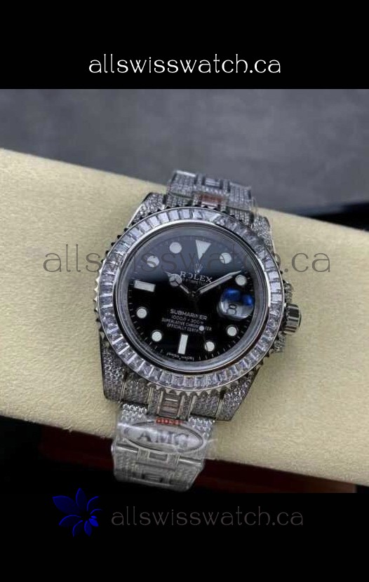 Rolex Submariner 116610 Iced Out Edition 17 Swiss Replica Watch 
