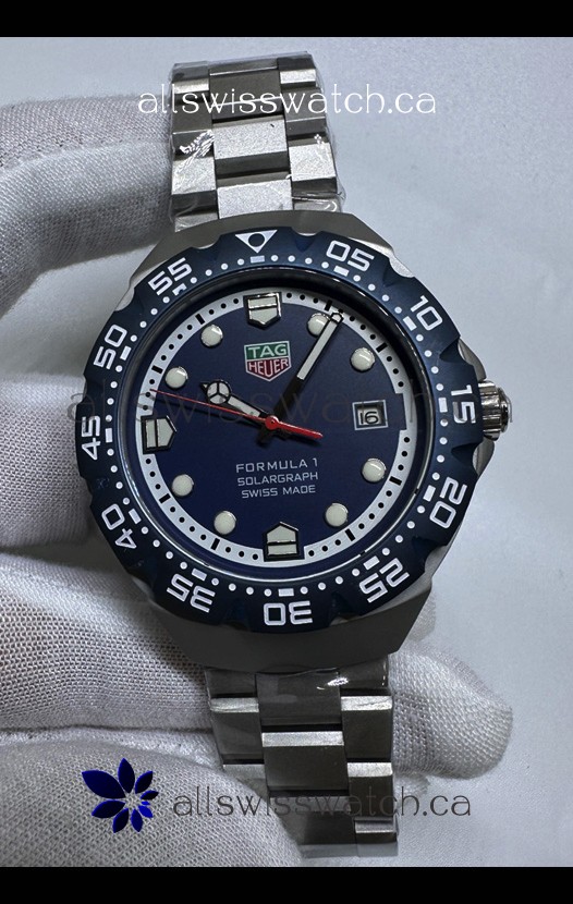 Tag Heuer Formula 1 Blue Dial Automatic Movement Japanese Replica Watch 