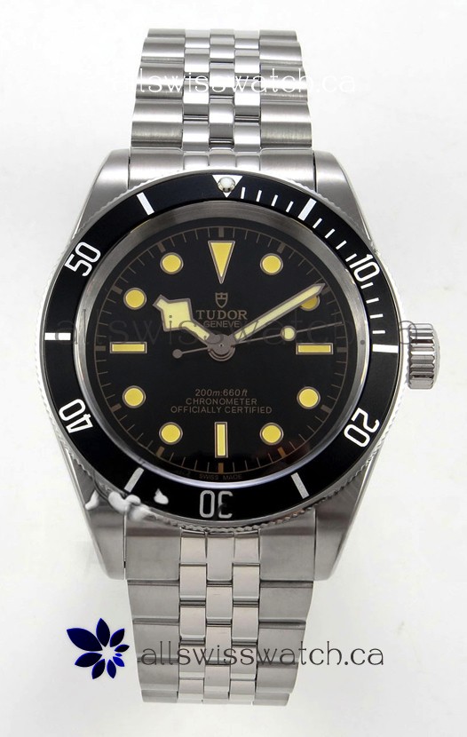 Tudor Black Bay 41 Black Dial and Bezel Jubilee Super Clone Watch 