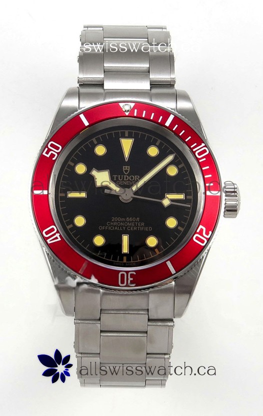 Tudor Black Bay 41 Black Dial Red Bezel Oyster Super Clone Watch 