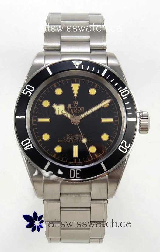 Tudor Black Bay 41 Black Dial and Bezel Oyster Super Clone Watch 