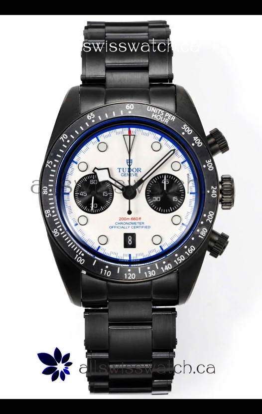 Tudor Heritage Black Bay Chrono White Dial Super Clone Watch 41MM
