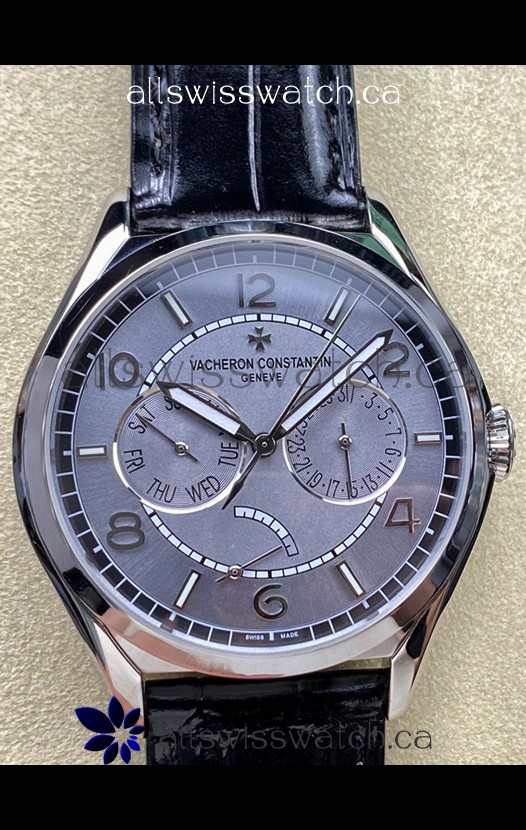 Vacheron Constantin Fiftysix Day-Date Stainless Steel Grey Dial Swiss Replica Watch 
