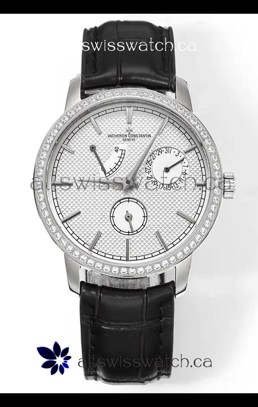 Vacheron Constantin Traditionnelle 83520 Diamonds White Dial Super Clone Watch 