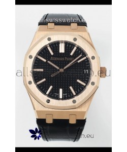 Audemars Piguet Royal Oak 15510OR 41MM Rose Gold Black Dial Super Clone Replica Watch