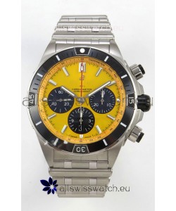 Breitling Chronomat Super Clone B01 42 Edition Swiss 904L Steel Watch Yellow Dial 