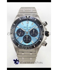 Breitling Chronomat Super Clone B01 42 Edition Swiss 904L Steel Watch Ice Blue Dial 