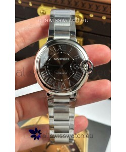 Ballon De Cartier Brown Dial 1:1 Mirror Swiss Replica Watch in 904L Steel Casing - 42MM