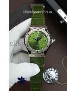 Hublot Super Clone Classic Fusion Titanium Green Dial 42MM Watch