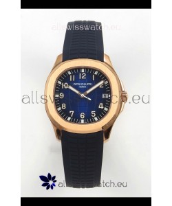 Patek Philippe Super Clone Aquanaut 5167 SC330 Movement 904L Rose Gold Blue Dial Watch 
