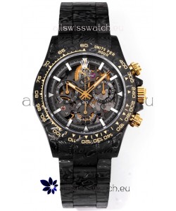 Rolex Daytona Blaken Black Carbon 1:1 Swiss Mirror Replica Skeleton Dial Cal.4130 Movement