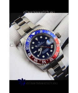 Rolex GMT Masters II Japanese Movement Replica Watch Steel Case Black Dial