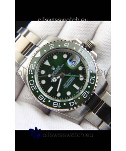 Rolex GMT Masters II Japanese Movement Replica Watch Steel Case Green Dial