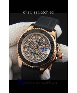 Rolex Yachtmaster Everrose Gold Japanese Replica Watch - 40MM
