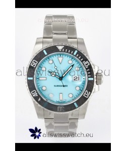 Rolex Submariner DiW Sandblasted Steel Casing Carbon Fiber Bezel Watch Tiffany Blue Dial