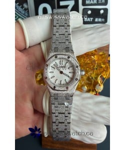 Royal Oak Frosted 67630BC Mini 23MM White Gold Super Clone Watch 