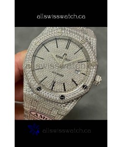 Royal Oak 15400 Iced Out Super Clone Edition 6 Super Clone Watch 