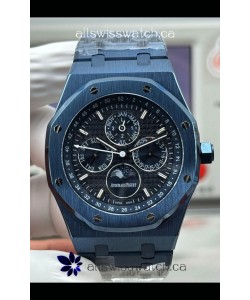 Royal Oak Perpetual Calendar Super Clone Blue Ceramic Replica Watch