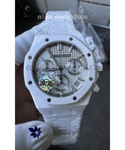 Royal Oak Chrono 26240 White Ceramic Super Clone Watch 