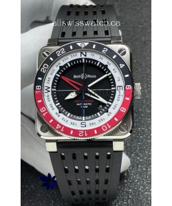 Bell and Ross BR03 GMT Compass Red/Black Bezel Swiss Replica Watch 
